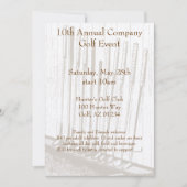  Antiek gele en bruine golfclubs Kaart (Voorkant)