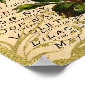 Antiek-gele rozenparfum poster (Hoek)