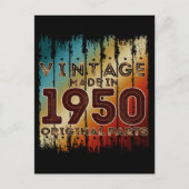 Antiek Gemaakt in 1950 Originele Onderdelen Briefkaart (Voorkant)