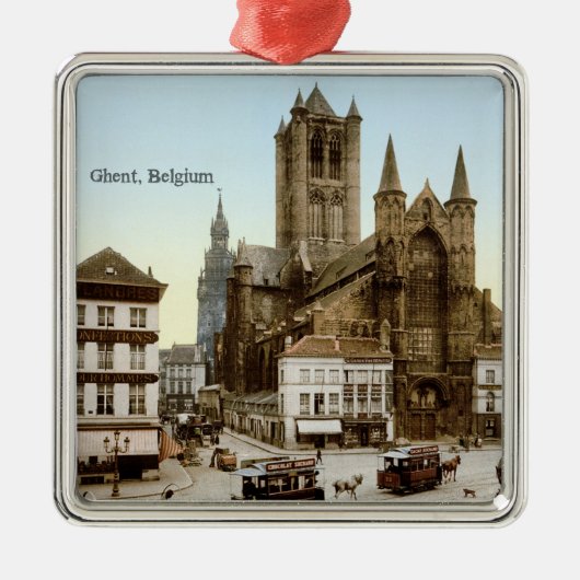 Antiek - Gent, België Metalen Ornament (Voorkant)