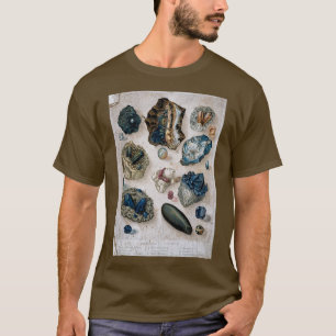 Antiek geologische wetenschappelijke kristallen Ge T-shirt