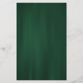 Antiek Geometric Gold Lijst Emerald Wedding Menu (Achterkant)