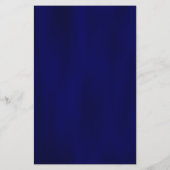 Antiek Geometric Gold Lijst Royal Blue Menu (Achterkant)
