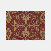 Antiek Geometrisch Oriental Persian Red Pattern Fleece Deken (Voorkant (Horizontaal))