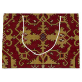 Antiek Geometrisch Oriental Persian Red Pattern Groot Cadeauzakje (Voorkant)