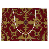 Antiek Geometrisch Oriental Persian Red Pattern Groot Cadeauzakje (Achterkant)