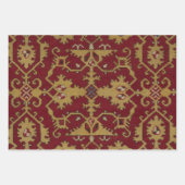 Antiek Geometrisch Oriental Persian Red Pattern Inpakpapier Vel (Voorkant 2)