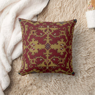 Antiek Geometrisch Oriental Persian Red Pattern Kussen