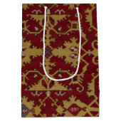 Antiek Geometrisch Oriental Persian Red Pattern Medium Cadeauzakje (Achterkant)