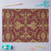 Antiek Geometrisch Oriental Persian Red Pattern Tissuepapier (Craft)