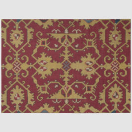 Antiek Geometrisch Oriental Persian Red Pattern Tissuepapier