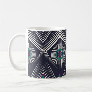 Antiek geometrisch Ornament, stijlvolle textuur. Koffiemok