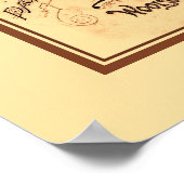  antiek gerestaureerd Lion Coffee adverteren Poster (Hoek)