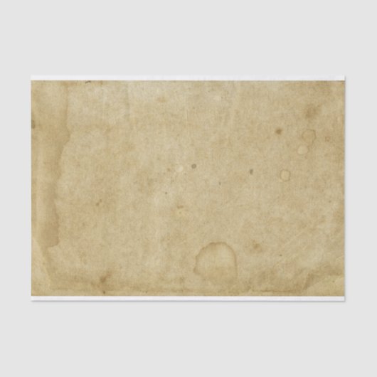 Antiek Gerijpt Gevlekt Grungy Blank Paper Tissuepapier (Voorkant)