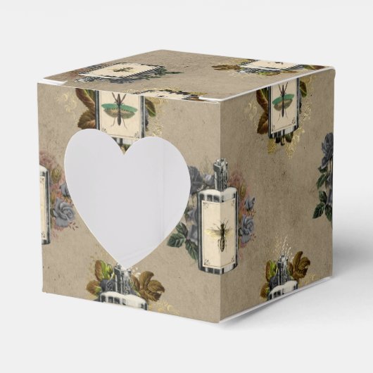 Antiek gesteentekelaar heksen flesje voorkant bedankdoosjes (Voorkant Zijde)