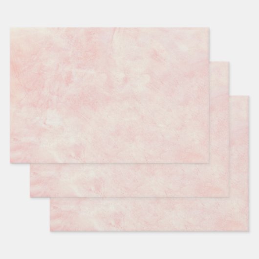  Antiek getextureerd Blush roze ontkoppeling Inpakpapier Vel (Set)