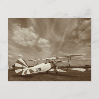 Antiek gevechtsvliegtuig Biplane Dreamer Briefkaart