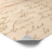 Antiek Gevist Kunstforel Vis Illustratiescript Poster (Hoek)