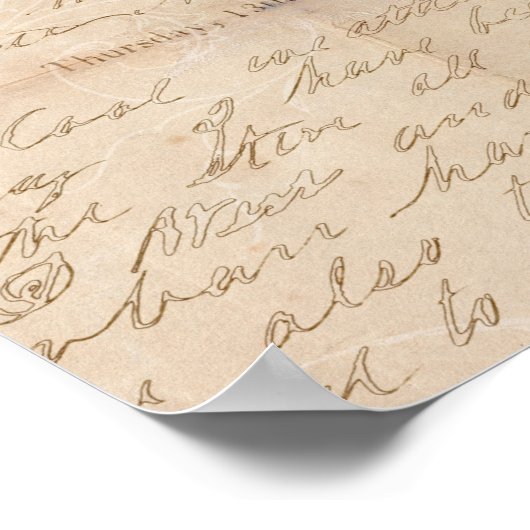 Antiek Gevist Kunstforel Vis Illustratiescript Poster (Hoek)