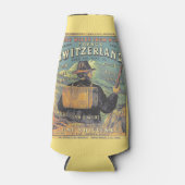 Antiek gids voor reizigers naar Zwitserland Flesjeskoeler (Voorkant)