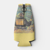 Antiek gids voor reizigers naar Zwitserland Flesjeskoeler (Achterkant)