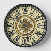 Antiek Gilt Clock Face Steampunk (Voorkant)