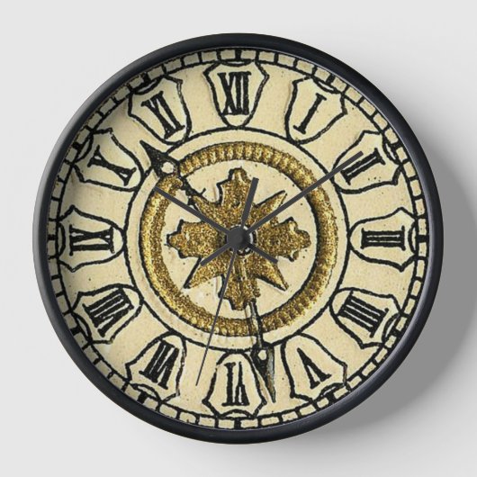Antiek Gilt Clock Face Steampunk (Voorkant)