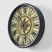 Antiek Gilt Clock Face Steampunk (Hoek)