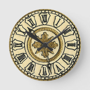 Antiek Gilt Clock Face Steampunk Wall Clock Ronde Klok