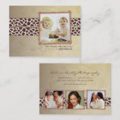 Antiek Giraffe Chubby Visitekaartjes (Voorkant / Achterkant)