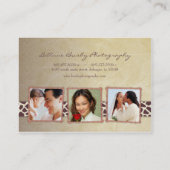 Antiek Giraffe Chubby Visitekaartjes (Achterkant)