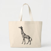 Antiek Giraffe op Canvas tas (Voorkant)
