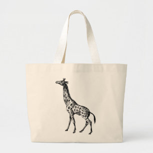 Antiek Giraffe op Canvas tas
