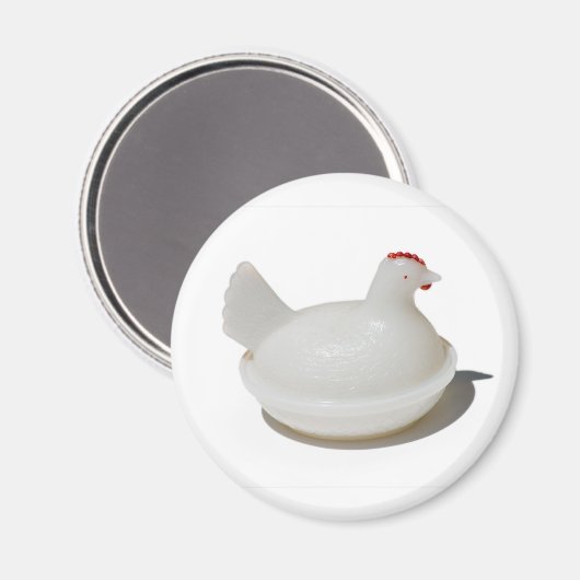 Antiek glaskipmagneet magneet (Voorkant / Achterkant)