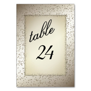 Antiek Glitter-tabelnummer Kaart