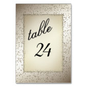 Antiek Glitter-tabelnummer Kaart (Achterkant)
