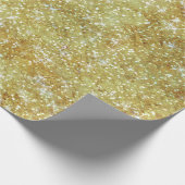  Antiek Glitter Texture Gold-ontkoppeling Cadeaupapier (Hoek)