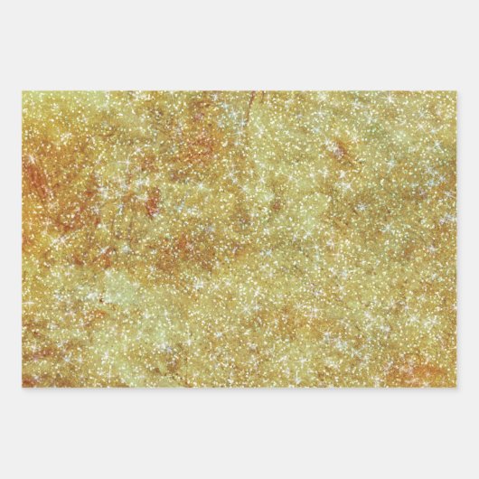  Antiek Glitter Texture Gold-ontkoppeling Inpakpapier Vel (Voorkant 2)