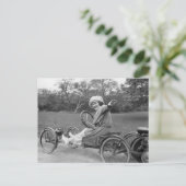 Antiek Go Cart, begin jaren 1900 Briefkaart (Staand voorkant)