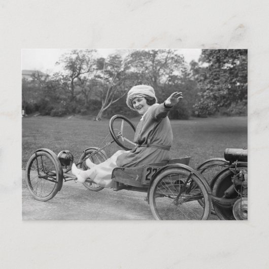 Antiek Go Cart, begin jaren 1900 Briefkaart (Voorkant)