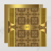 Antiek Gold Book 3 Mannen 60e Man op geboortedag Kaart (Voorkant / Achterkant)