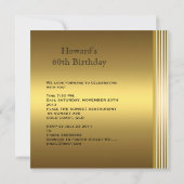 Antiek Gold Book Mannen 60th Birthday Man Kaart (Achterkant)