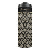 Antiek Gold Damask op maat Thermosbeker (Voorkant)