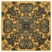 Antiek Gold Damask Patroon Stof (Swatch)