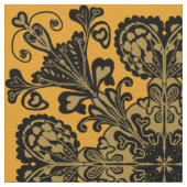 Antiek Gold Damask Patroon Stof (Close Up)