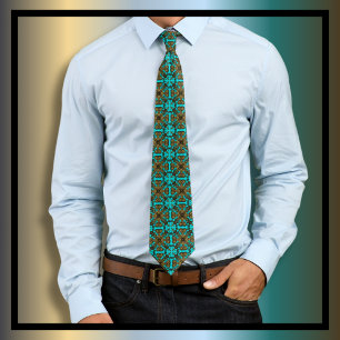 Antiek  Gold Damask Patroon Stropdas