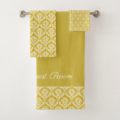 Antiek Gold Damask Pattern Bath-handdoekset Bad Handdoek (Insitu)