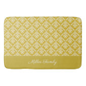 Antiek Gold Damask Pattern Bath Mat (Voorkant)