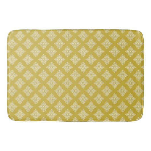 Antiek Gold Damask Pattern Bath Mat (Voorkant)