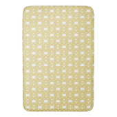 Antiek Gold Damask Pattern Bath Mat (Voorkant Verticaal)